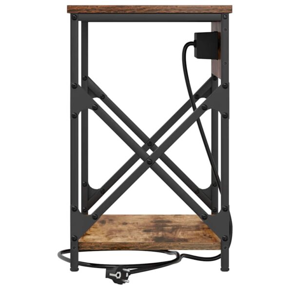 vidaXL Nočný stolík Dymová dub 41 x 31 x 51 cm Kompozitné drevo – Obrázok 6