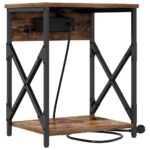 vidaXL Nočný stolík Dymová dub 41 x 31 x 51 cm Kompozitné drevo – Obrázok 7