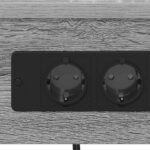 vidaXL Nočný stolík s nabíjacou stanicou 2 pcs Sivý dub sonoma – Obrázok 9