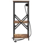 vidaXL Nočný stolík Dymová dub 41 x 31 x 76 cm Kompozitné drevo – Obrázok 6
