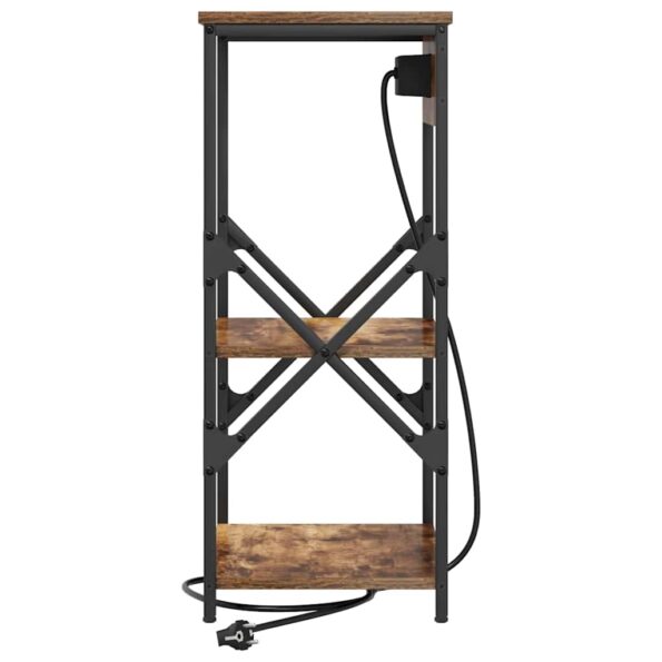 vidaXL Nočný stolík Dymová dub 41 x 31 x 76 cm Kompozitné drevo – Obrázok 6