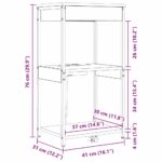 vidaXL Nočný stolík s nabíjacou stanicou Hnedý dub Kompozitné drevo – Obrázok 13