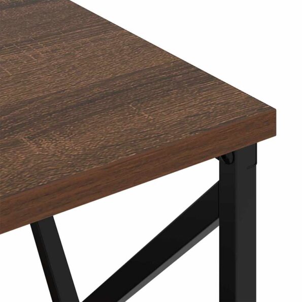 vidaXL Nočný stolík s nabíjacou stanicou Hnedý dub Kompozitné drevo – Obrázok 10