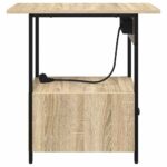 vidaXL Nočný stolík dub sonoma 60 x 30 x 61 cm Kompozitné drevo – Obrázok 8