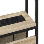 vidaXL Úložné čelo s čelnou doskou dub sonoma 75 cm Kompozitné drevo – Obrázok 7