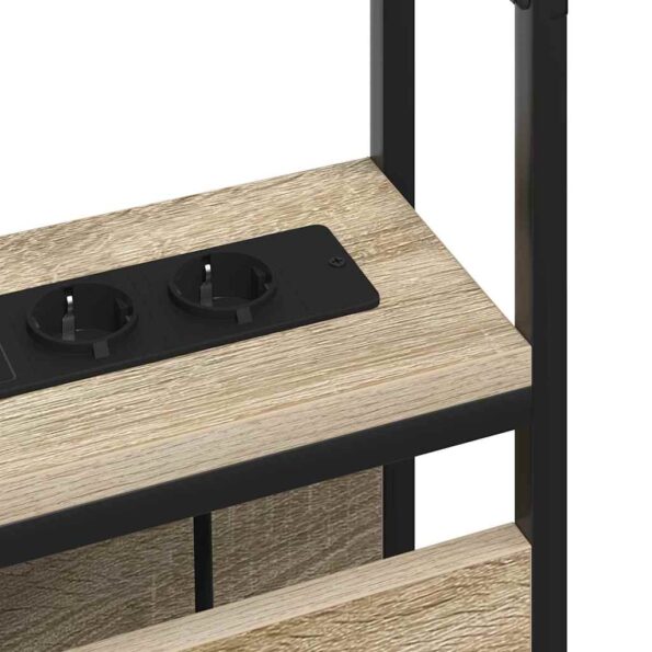 vidaXL Úložné čelo s čelnou doskou dub sonoma 75 cm Kompozitné drevo – Obrázok 7