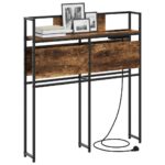 vidaXL Úložné čelo s čelnou doskou Tmavý dub 75 cm Kompozitné drevo – Obrázok 3