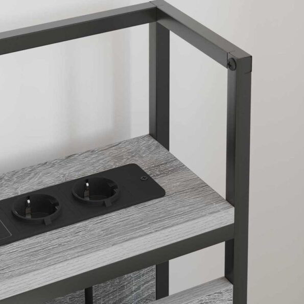 vidaXL Úložné čelo s úložiskom Sivý dub sonoma 75 cm Kompozitné drevo – Obrázok 4