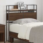 vidaXL Úložné čelo s čelnou doskou Hnedý dub 75 cm Kompozitné drevo