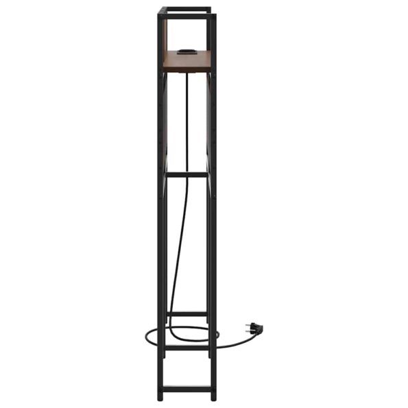 vidaXL Úložné čelo s čelnou doskou Hnedý dub 75 cm Kompozitné drevo – Obrázok 5