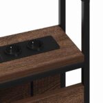 vidaXL Úložné čelo s čelnou doskou Hnedý dub 75 cm Kompozitné drevo – Obrázok 7