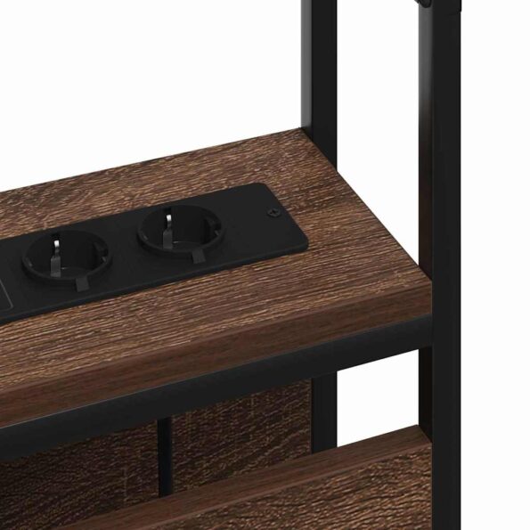 vidaXL Úložné čelo s čelnou doskou Hnedý dub 75 cm Kompozitné drevo – Obrázok 7