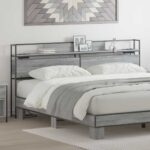 vidaXL Úložné čelo Sivý dub sonoma 180 cm Kompozitné drevo