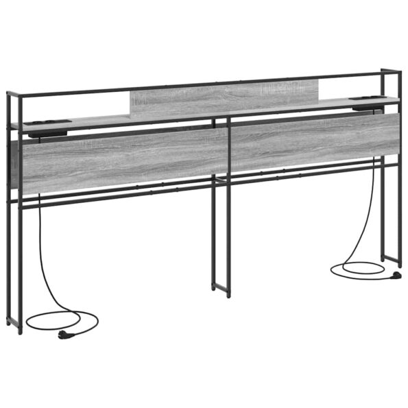 vidaXL Úložné čelo Sivý dub sonoma 180 cm Kompozitné drevo – Obrázok 7