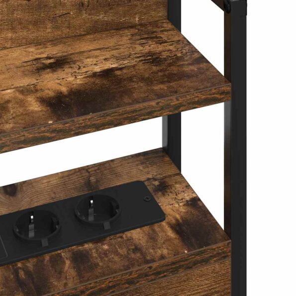 vidaXL Úložné čelo Dymový dub 80 cm Kompozitné drevo – Obrázok 9