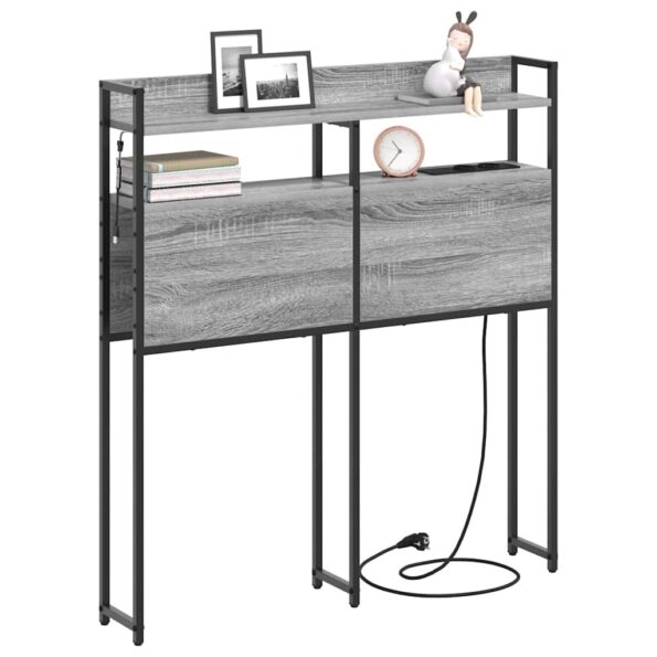 vidaXL Úložné čelo Sivá sonoma 80 cm Kompozitné drevo – Obrázok 3