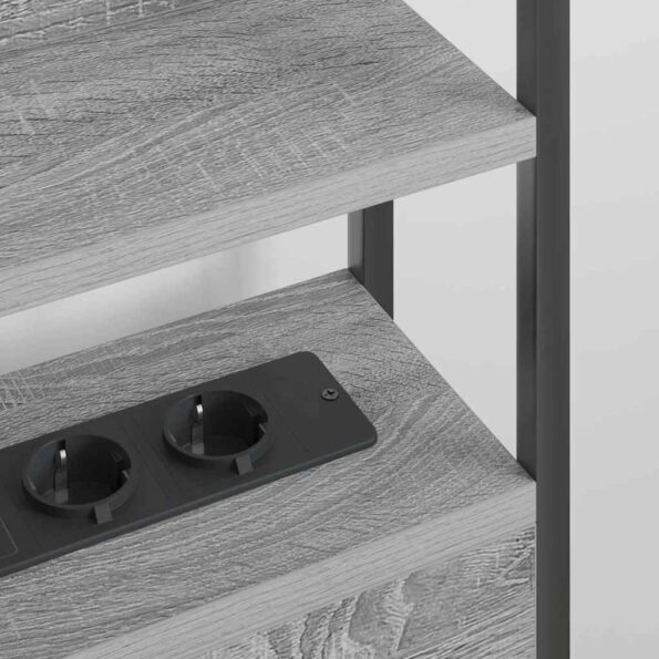 vidaXL Úložné čelo Sivá sonoma 80 cm Kompozitné drevo – Obrázok 5