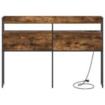 vidaXL Úložné čelo Tmavý dub 135 cm Kompozitné drevo – Obrázok 6