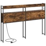 vidaXL Úložné čelo Tmavý dub 135 cm Kompozitné drevo – Obrázok 8