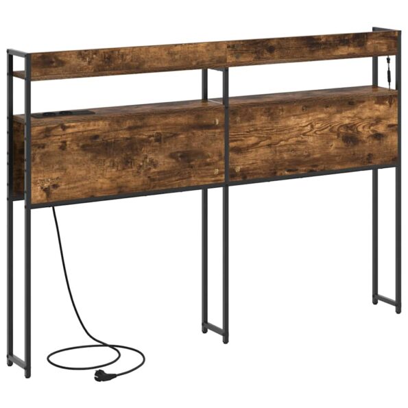 vidaXL Úložné čelo Tmavý dub 135 cm Kompozitné drevo – Obrázok 8