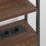 vidaXL Úložné čelo Hnedý dub 135 cm Kompozitné drevo – Obrázok 5