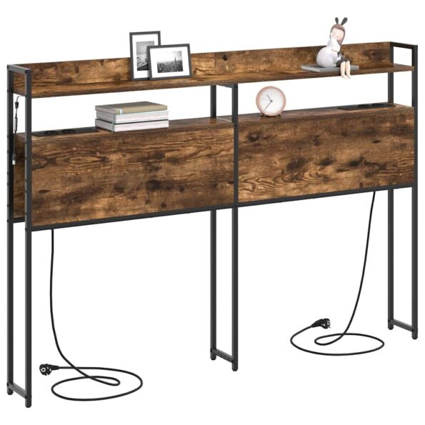 vidaXL Úložné čelo Tmavý dub 160 cm Kompozitné drevo – Obrázok 3