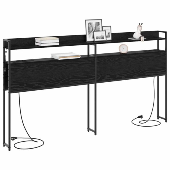 vidaXL Úložné čelo Čierny dub 180 cm Kompozitné drevo – Obrázok 3