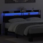 vidaXL Úložné čelo Čierny dub 180 cm Kompozitné drevo – Obrázok 4