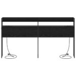 vidaXL Úložné čelo Čierny dub 180 cm Kompozitné drevo – Obrázok 6