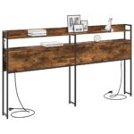 vidaXL Úložné čelo Tmavý dub 180 cm Kompozitné drevo – Obrázok 3