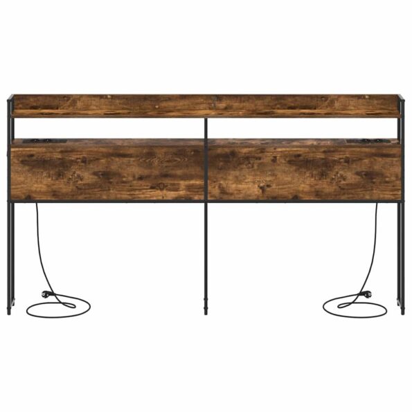 vidaXL Úložné čelo Tmavý dub 180 cm Kompozitné drevo – Obrázok 6