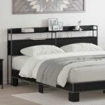 vidaXL Úložné čelo Čierny dub 200 cm Kompozitné drevo