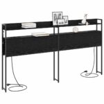 vidaXL Úložné čelo Čierny dub 200 cm Kompozitné drevo – Obrázok 3