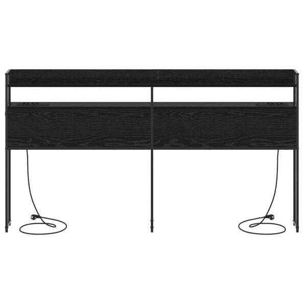 vidaXL Úložné čelo Čierny dub 200 cm Kompozitné drevo – Obrázok 6