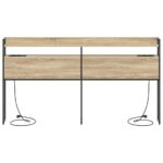 vidaXL Úložné čelo dub sonoma 200 cm Kompozitné drevo – Obrázok 6