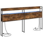 vidaXL Úložné čelo Tmavý dub 200 cm Kompozitné drevo – Obrázok 2