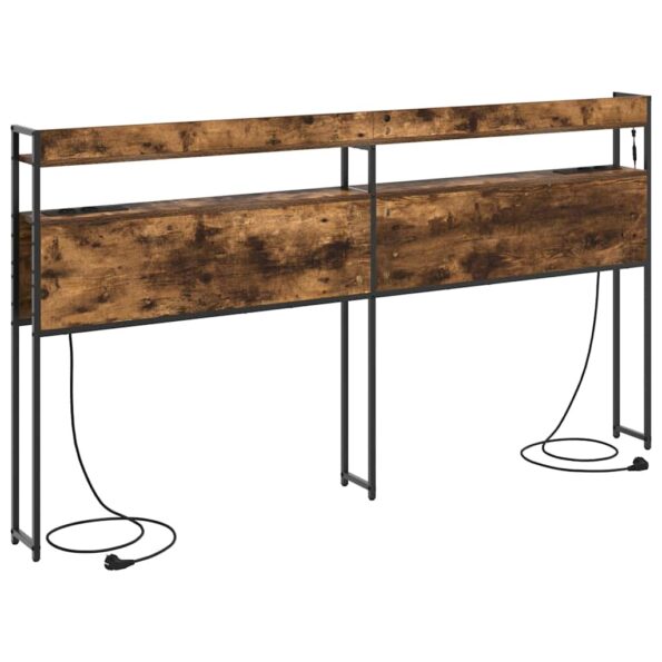 vidaXL Úložné čelo Tmavý dub 200 cm Kompozitné drevo – Obrázok 8