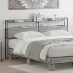 vidaXL Úložné čelo Sivý dub sonoma 200 cm Kompozitné drevo