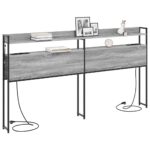 vidaXL Úložné čelo Sivý dub sonoma 200 cm Kompozitné drevo – Obrázok 3