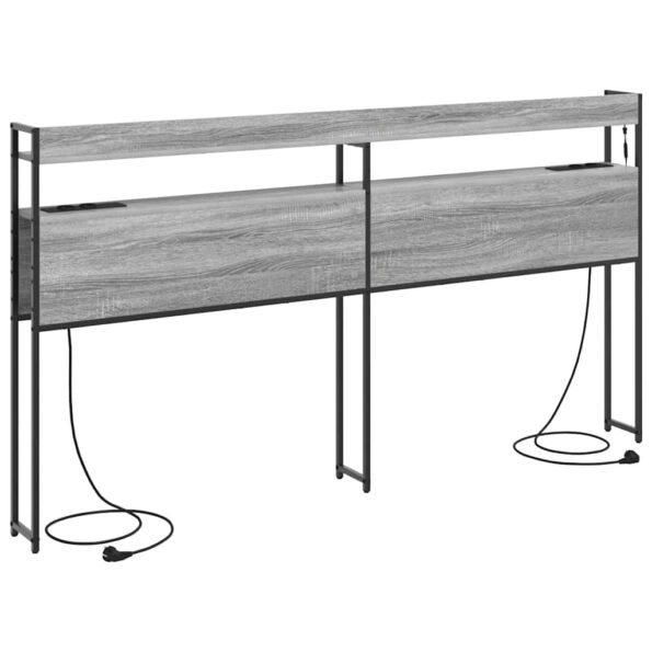 vidaXL Úložné čelo Sivý dub sonoma 200 cm Kompozitné drevo – Obrázok 8