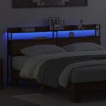 vidaXL Úložné čelo Hnedý dub 200 cm Kompozitné drevo – Obrázok 4