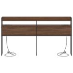 vidaXL Úložné čelo Hnedý dub 200 cm Kompozitné drevo – Obrázok 6