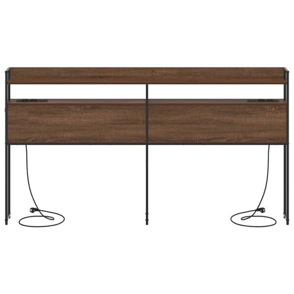 vidaXL Úložné čelo Hnedý dub 200 cm Kompozitné drevo – Obrázok 6