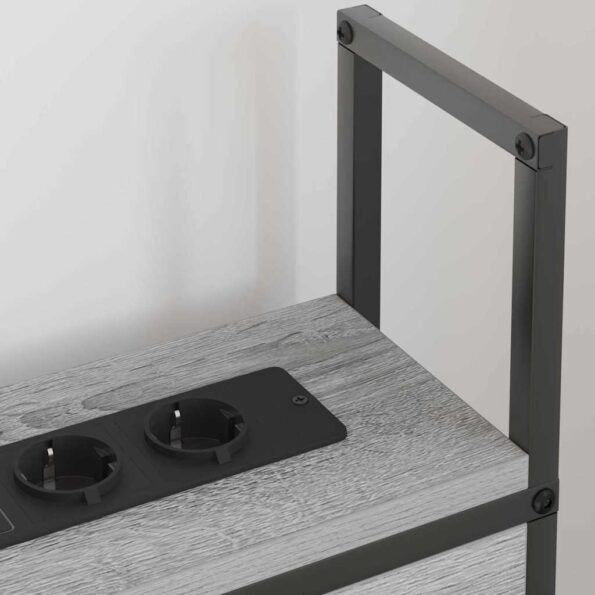 vidaXL Úložné čelo Sivý dub sonoma 75 cm Kompozitné drevo – Obrázok 4