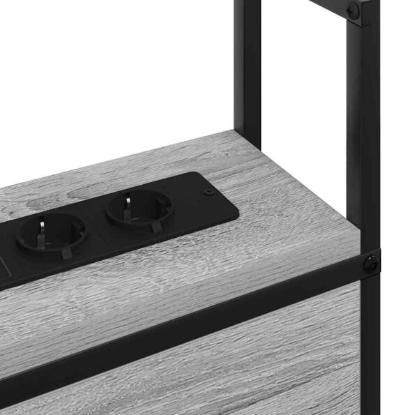 vidaXL Úložné čelo Sivý dub sonoma 75 cm Kompozitné drevo – Obrázok 8