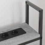 vidaXL Úložné čelo Sivý dub sonoma 90 cm Kompozitné drevo – Obrázok 4