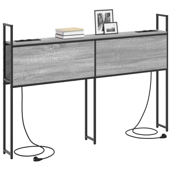 vidaXL Úložné čelo Sivý dub sonoma 140 cm Kompozitné drevo – Obrázok 3