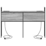 vidaXL Úložné čelo Sivý dub sonoma 140 cm Kompozitné drevo – Obrázok 5