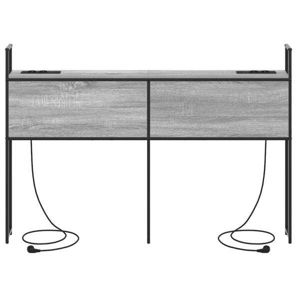 vidaXL Úložné čelo Sivý dub sonoma 140 cm Kompozitné drevo – Obrázok 5