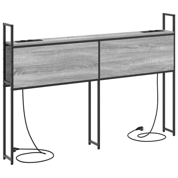 vidaXL Úložné čelo Sivý dub sonoma 140 cm Kompozitné drevo – Obrázok 7